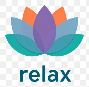 Relax Logo - Multicolor Lotus Relax Logo PNG