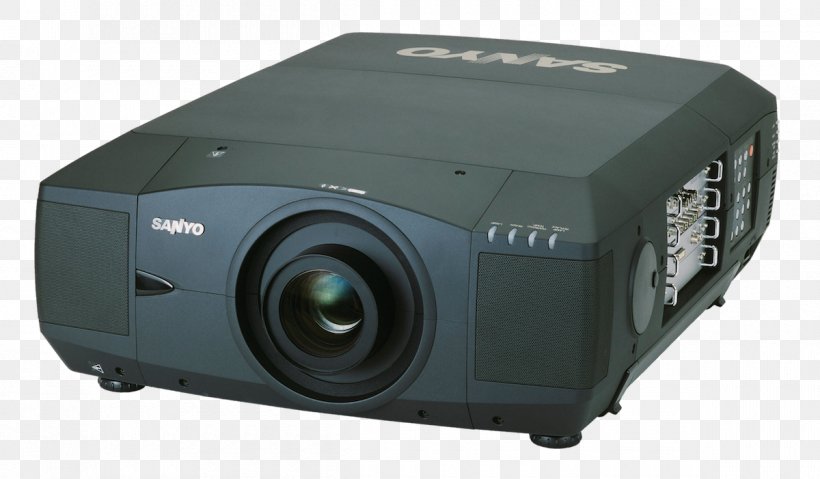 Multimedia Projectors Sanyo PLC-XF46N 3LCD Projector Sanyo PLC-XF46 Projector Housing With Genuine Original OEM Bulb, PNG, 1200x701px, Multimedia Projectors, Brightness, Contrast, Display Resolution, Electronic Device Download Free
