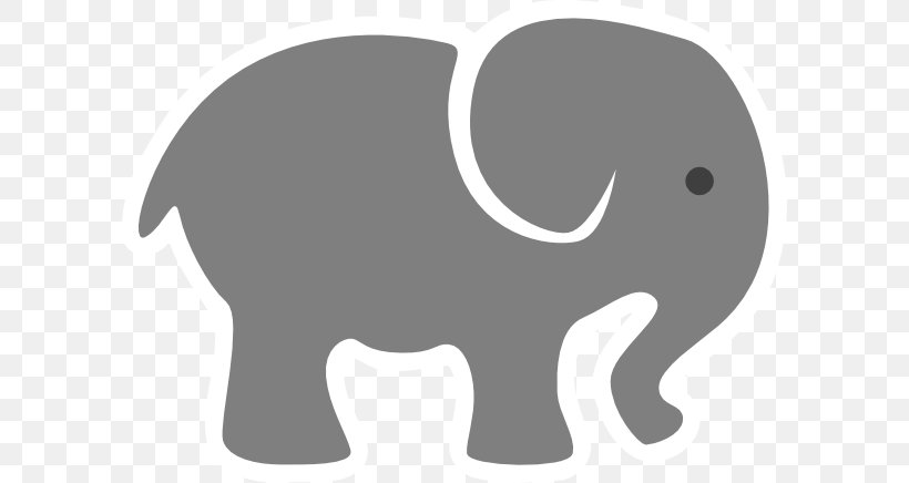 Clip Art Image Free Content Openclipart Vector Graphics, PNG, 600x436px, Elephants, African Elephant, Black, Black And White, Carnivoran Download Free