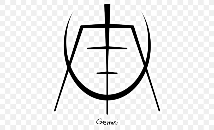 Sigil Gemini Witchcraft Zodiac Magic, PNG, 500x500px, Sigil, Area, Astrological Sign, Astrology, Black And White Download Free