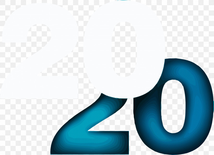 Happy New Year 2020 Happy 2020 2020, PNG, 3359x2441px, 2020, Happy New Year 2020, Aqua, Azure, Blue Download Free
