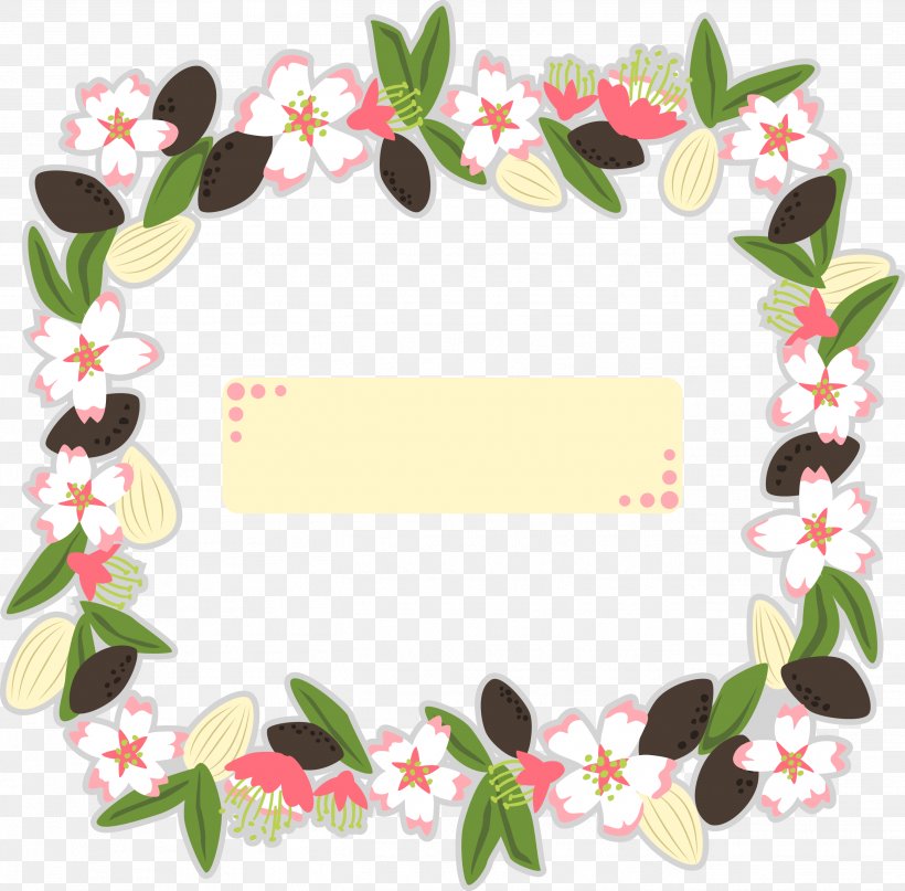 Flower Wreath, PNG, 2699x2657px, Flower, Border, Branch, Flora, Floral Design Download Free