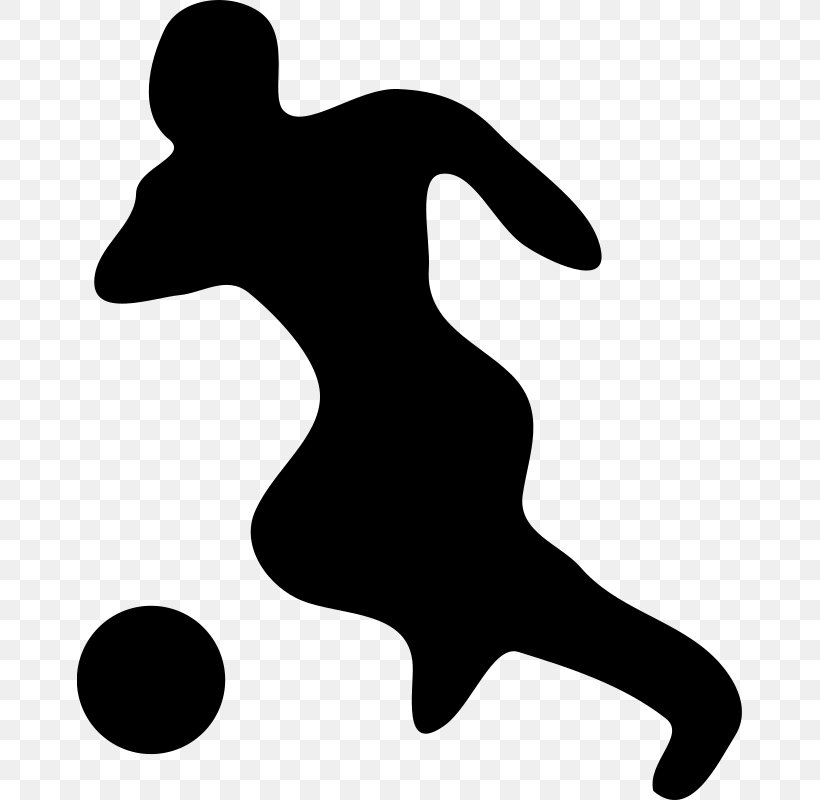 Football Player Dribbling Clip Art, PNG, 665x800px, Football Player, Ball, Black, Black And White, Dog Like Mammal Download Free