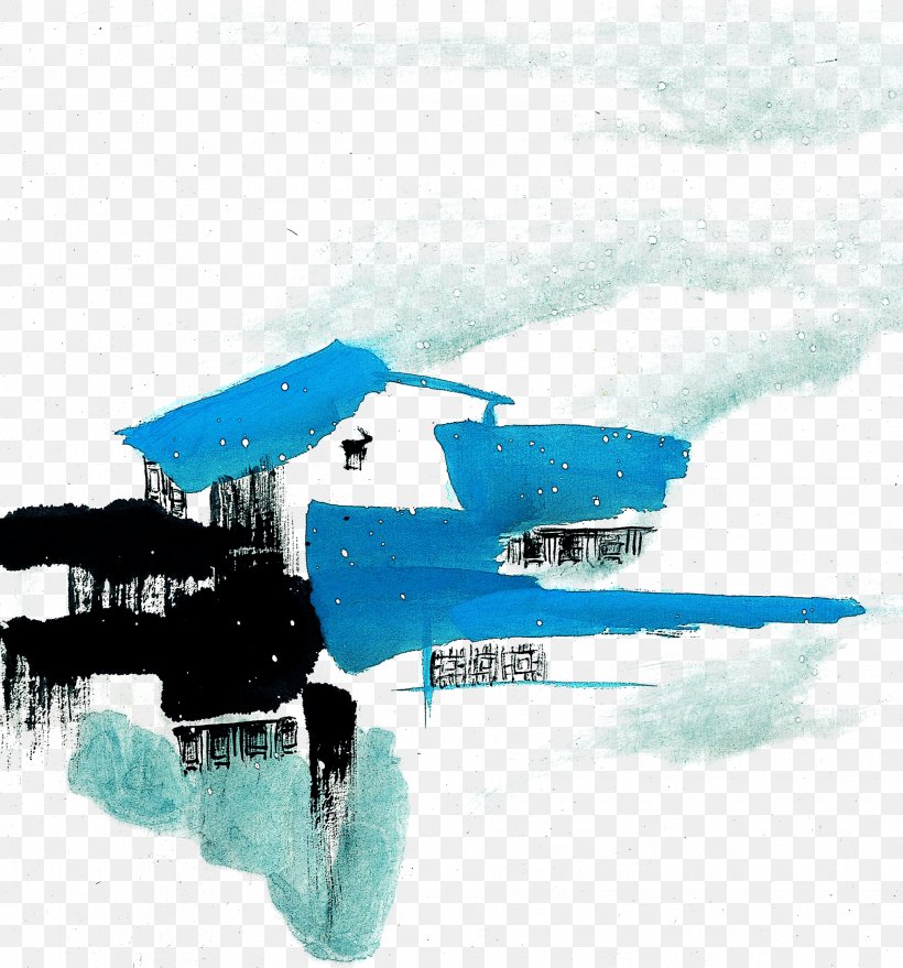 Ink Wash Painting Chinese Painting Winter Shan Shui, PNG, 2032x2180px, Ink Wash Painting, Aqua, Art, Blue, Chinese Painting Download Free