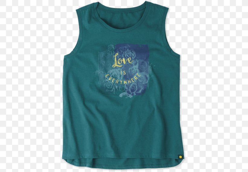 T-shirt Sleeveless Shirt Gilets, PNG, 570x570px, Tshirt, Active Shirt, Active Tank, Aqua, Blue Download Free