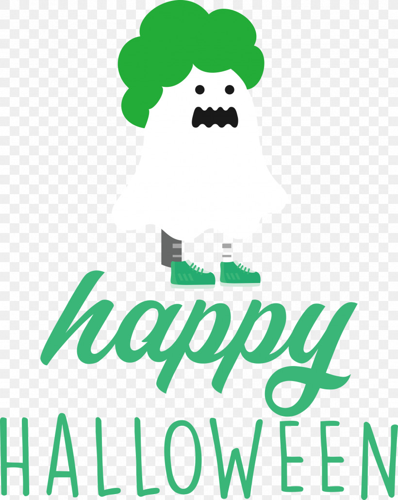 Happy Halloween, PNG, 2387x3000px, Happy Halloween, Behavior, Green, Happiness, Leaf Download Free
