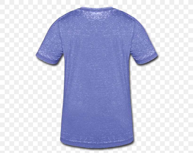 T-shirt Clothing Stone Washing Sleeve, PNG, 650x650px, Tshirt, Active Shirt, Blue, Clothing, Cobalt Blue Download Free