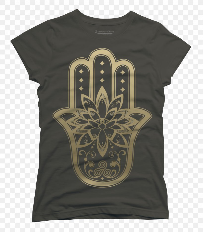 T-shirt Hamsa Wall Decal Amulet Flower, PNG, 2100x2400px, Tshirt, Amulet, Art, Brand, Crew Neck Download Free