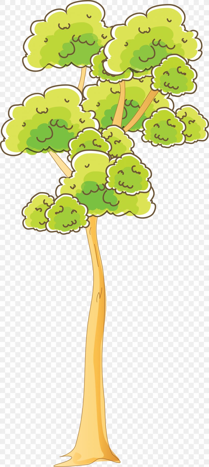 Tree Woody Plant Branch Clip Art, PNG, 1792x4000px, Tree, Branch, Cartoon, Flower, Flowering Plant Download Free