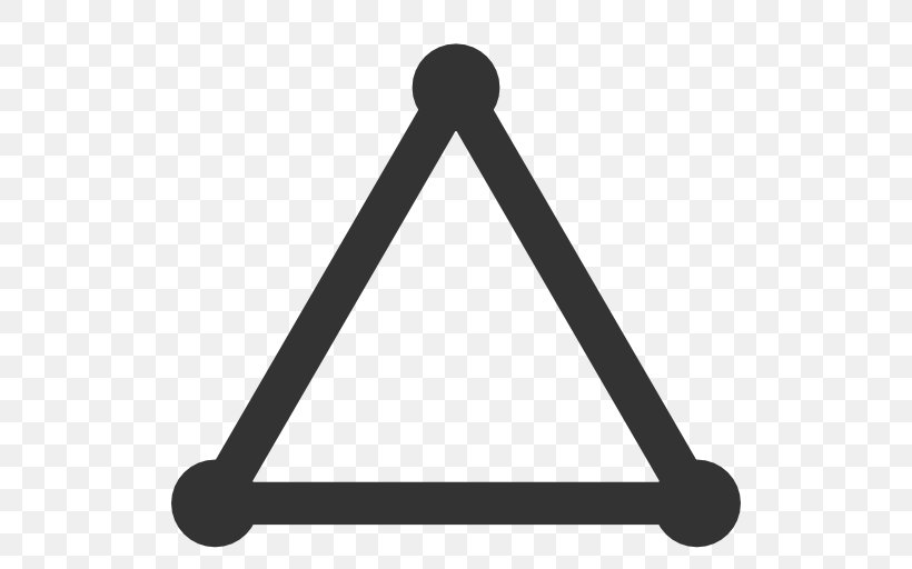 Triangle Image Download, PNG, 512x512px, Triangle, Black And White, Shape, Share Icon, Symbol Download Free