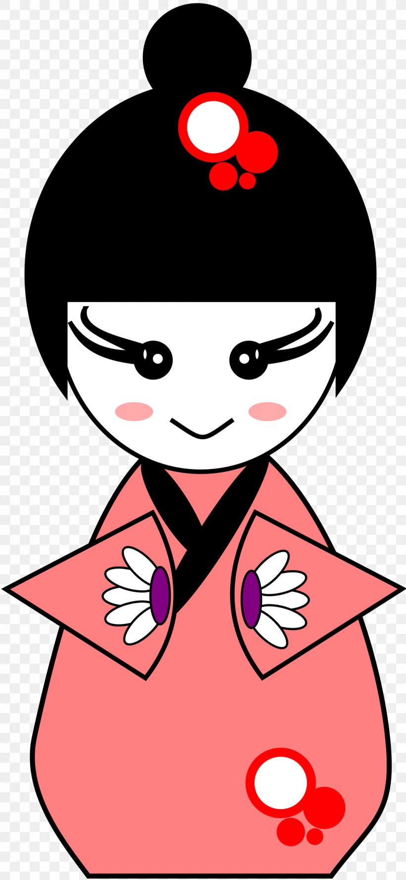 Geisha Royalty-free Clip Art, PNG, 1107x2400px, Watercolor, Cartoon, Flower, Frame, Heart Download Free