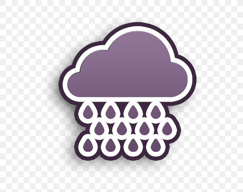 Rain Icon Weather Icon, PNG, 646x650px, Rain Icon, Circle, Label, Logo, Purple Download Free