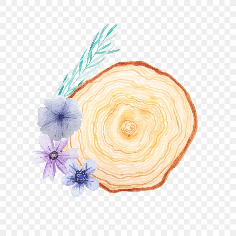 Watercolor Painting Flower Stock Illustration Purple, PNG, 4000x4000px, Watercolor Painting, Flower, Lavender, Orange, Peach Download Free