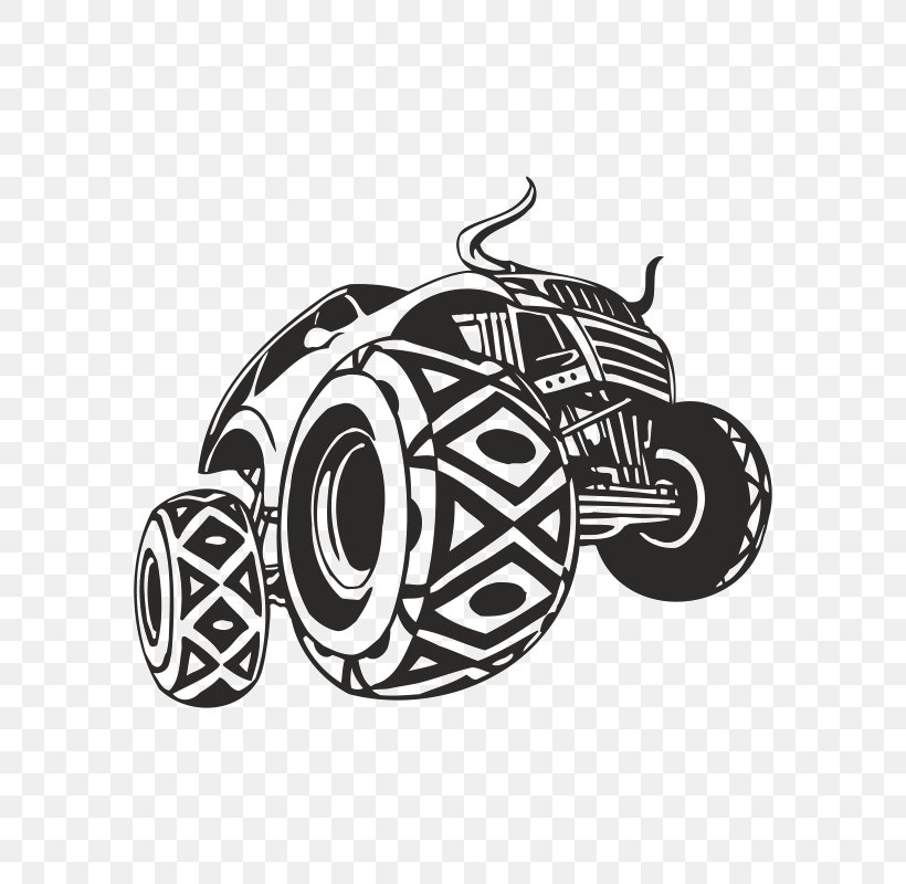 Car Wheel Monster Truck Automotive Design, PNG, 800x800px, Car, Automotive Design, Automotive Tire, Black And White, Brand Download Free