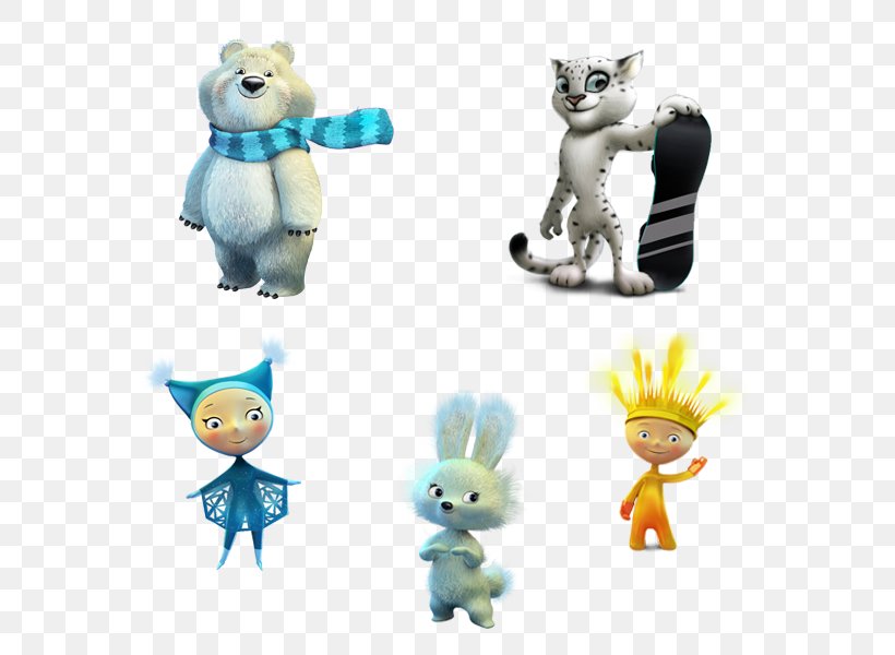 2014 Winter Olympics Sochi Olympic Games 1980 Summer Olympics 2014 Winter Olympic And Paralympic Games Mascots, PNG, 600x600px, 1980 Summer Olympics, 2014 Winter Olympics, Animal Figure, Baby Toys, Figurine Download Free