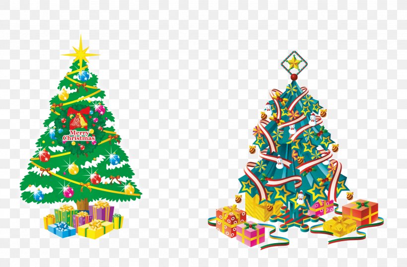 Santa Claus Christmas Tree Illustration, PNG, 1844x1211px, Santa Claus, Christmas, Christmas Decoration, Christmas Ornament, Christmas Tree Download Free