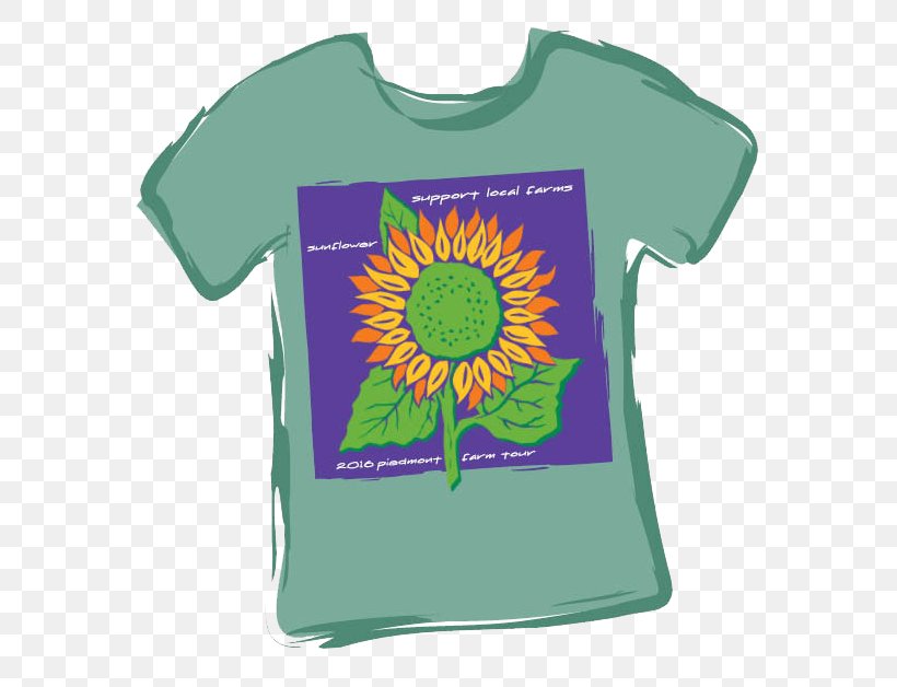 T-shirt Green Sleeve Flower Font, PNG, 593x628px, Tshirt, Brand, Flower, Green, Outerwear Download Free