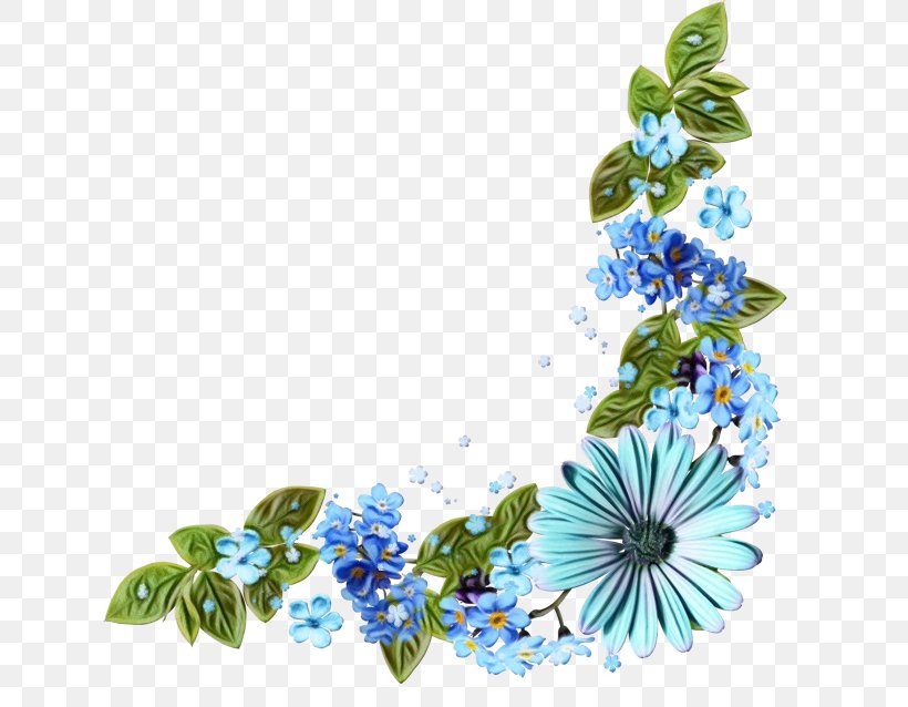 Blue Flower Plant Wildflower Clip Art, PNG, 650x638px, Watercolor, Blue, Borage Family, Flower, Forgetmenot Download Free