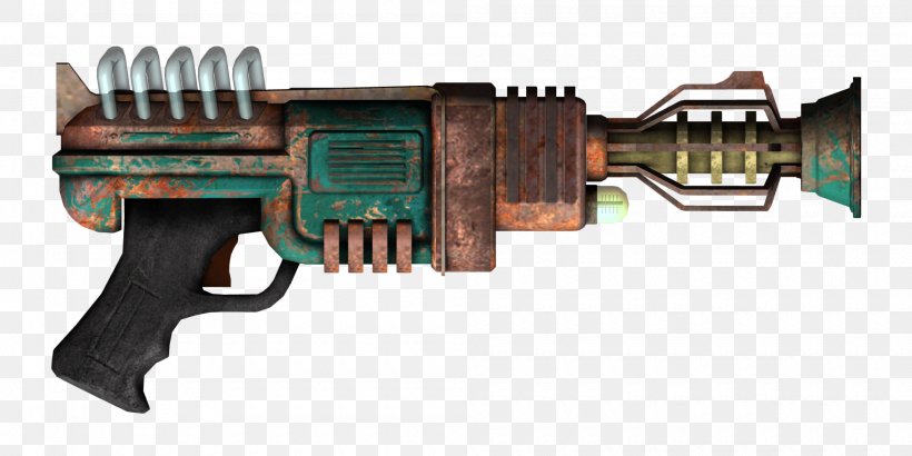 Fallout: New Vegas Ranged Weapon Firearm Pistol, PNG, 2000x1000px, Fallout New Vegas, Air Gun, Ammunition, Directedenergy Weapon, Fallout Download Free