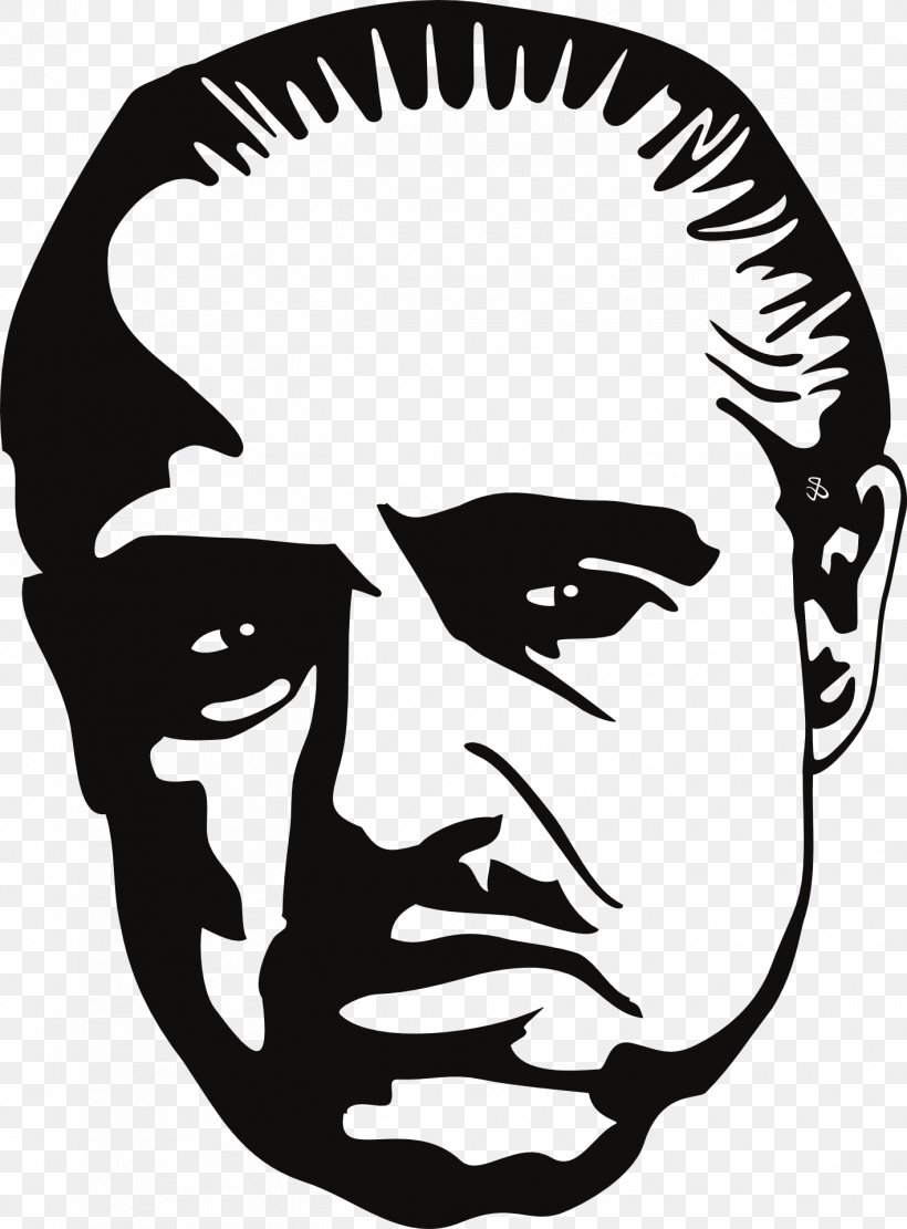 Marlon Brando The Godfather Vito Corleone Johnny Fontane Clip Art, PNG, 1417x1920px, Marlon Brando, Art, Artwork, Black And White, Corleone Family Download Free