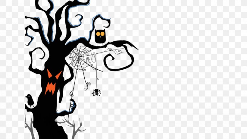 Halloween Ghost Jack-o-lantern, PNG, 966x544px, Halloween, Art, Bezpera, Black And White, Cartoon Download Free