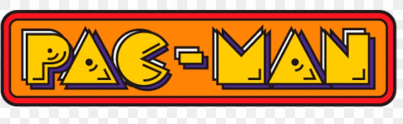 Pac-Man Logo Font Brand Clip Art, PNG, 1200x370px, Pacman, Area, Banner, Brand, Logo Download Free