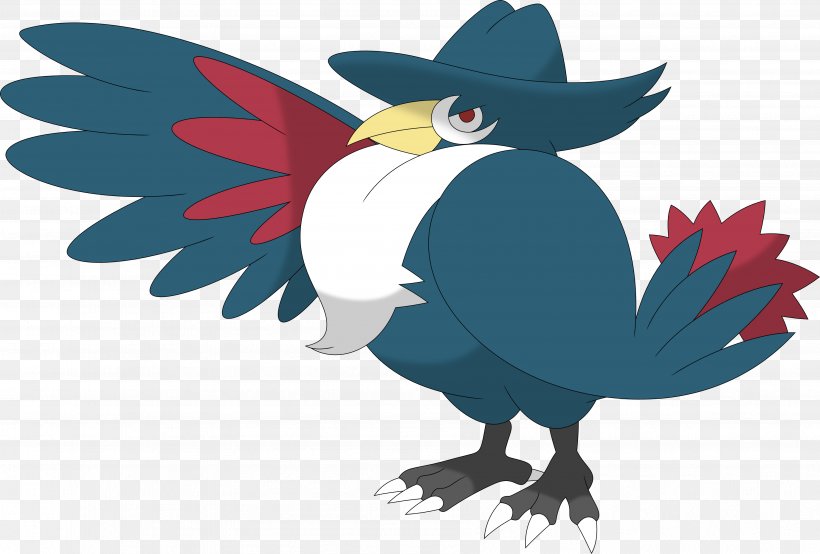 Pokémon Diamond And Pearl Pokémon X And Y Pokémon Battle Revolution Honchkrow, PNG, 3571x2414px, Honchkrow, Art, Beak, Bird, Cartoon Download Free