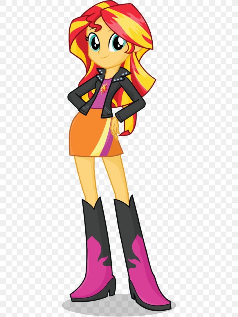 Sunset Shimmer Pinkie Pie Twilight Sparkle Pony Rarity, PNG, 730x1095px, Sunset Shimmer, Applejack, Art, Cartoon, Clothing Download Free