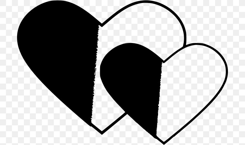Black And White Clip Art, PNG, 706x486px, Watercolor, Cartoon, Flower, Frame, Heart Download Free