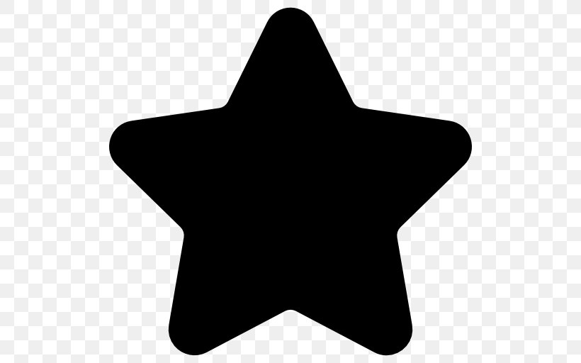 Five-pointed Star Clip Art, PNG, 512x512px, Star, Black, Black And White, Fivepointed Star, Point Download Free