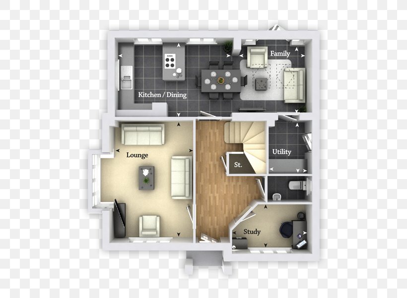 Floor Bedroom Study Living Room House, PNG, 628x599px, Floor, Bathroom, Bedroom, Cloakroom, Deardon Way Download Free