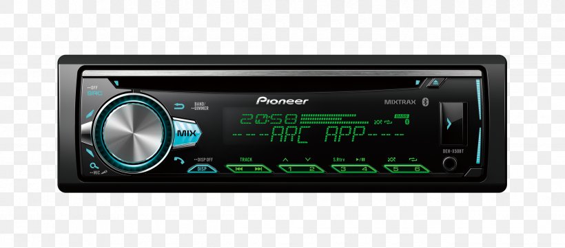 Car Vehicle Audio Pioneer Corporation CD Player Radio, PNG, 2450x1080px, Car, Audio Receiver, Automotive Head Unit, Blaupunkt, Cd Player Download Free