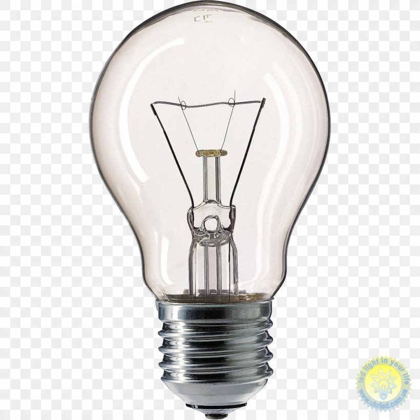 Incandescent Light Bulb Edison Screw Lighting Lamp, PNG, 1000x1000px, Light, Bayonet Mount, Edison Screw, Electric Light, Electricity Download Free