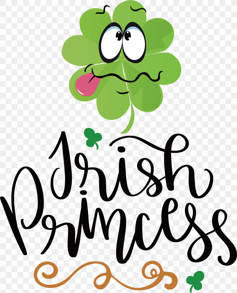 Irish Princess Saint Patrick Patricks Day, PNG, 2430x3000px, Irish Princess, Cartoon, Flower, Fruit, Green Download Free