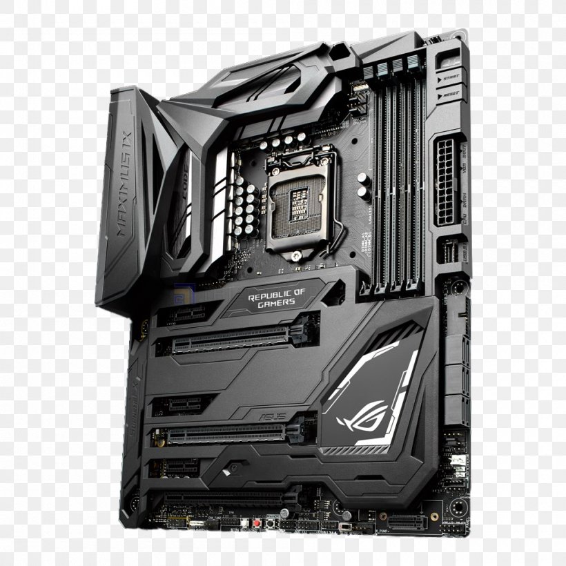 Motherboard LGA 1151 ATX ASUS ROG Maximus IX Formula ASUS Maximus IX Hero, PNG, 1000x1000px, Motherboard, Asus Maximus Ix Hero, Asus Rog Maximus Ix Extreme, Asus Rog Maximus Ix Formula, Atx Download Free