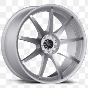 Silver - Alloy Wheel Spoke Rim Tire PNG