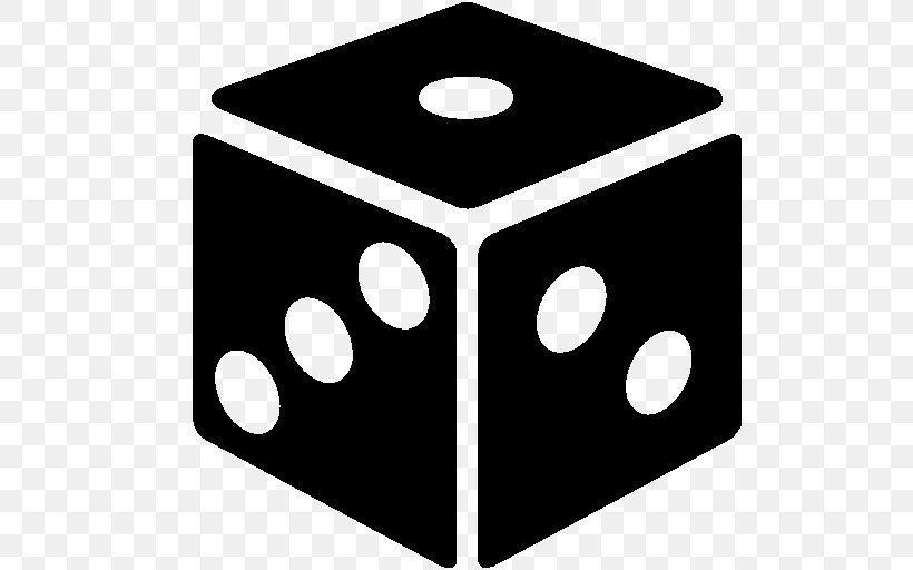 Black & White Dice, PNG, 512x512px, Black White, Black, Black And White, Board Game, Cube Download Free