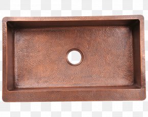 Apron Sink - Kitchen Sink Stainless Steel Strainer Copper Bowl PNG