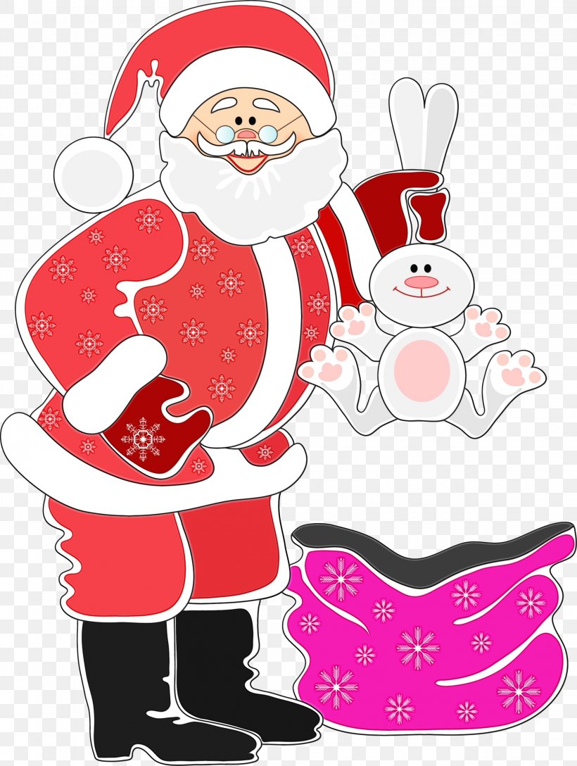 Santa Claus, PNG, 2261x3000px, Watercolor, Cartoon, Christmas, Christmas Eve, Fictional Character Download Free