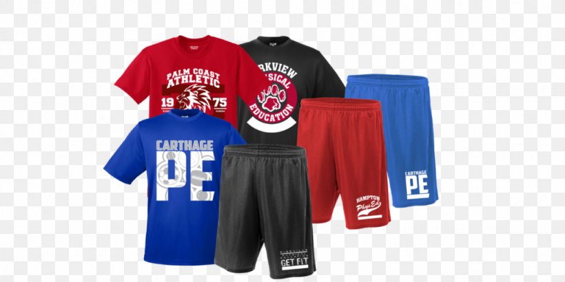 T-shirt Sports Fan Jersey Physical Education Uniform School, PNG, 1024x512px, Tshirt, Basketball Uniform, Blue, Brand, Clothing Download Free