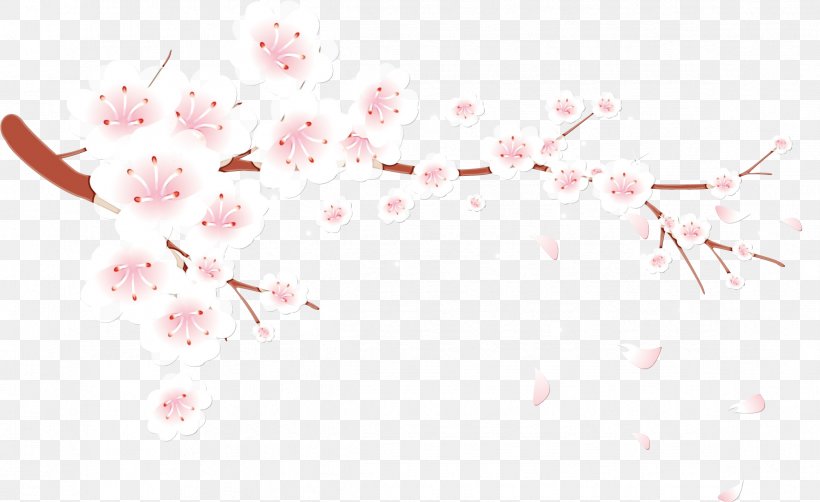 Cherry Blossom, PNG, 2339x1432px, Watercolor, Blossom, Branch, Cherry Blossom, Flower Download Free