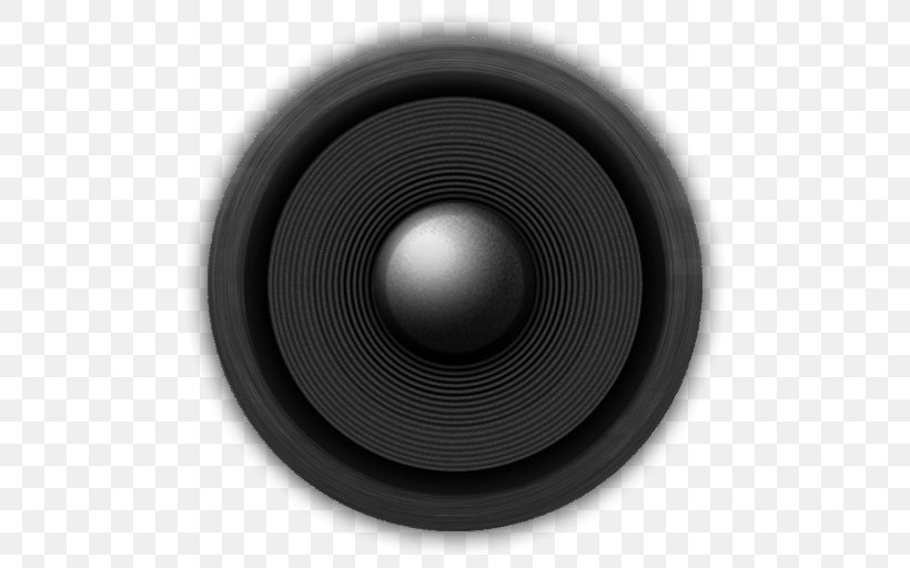 Computer Speakers Sound Box Subwoofer Loudspeaker, PNG, 512x512px, Computer Speakers, Audio, Audio Equipment, Black, Black And White Download Free