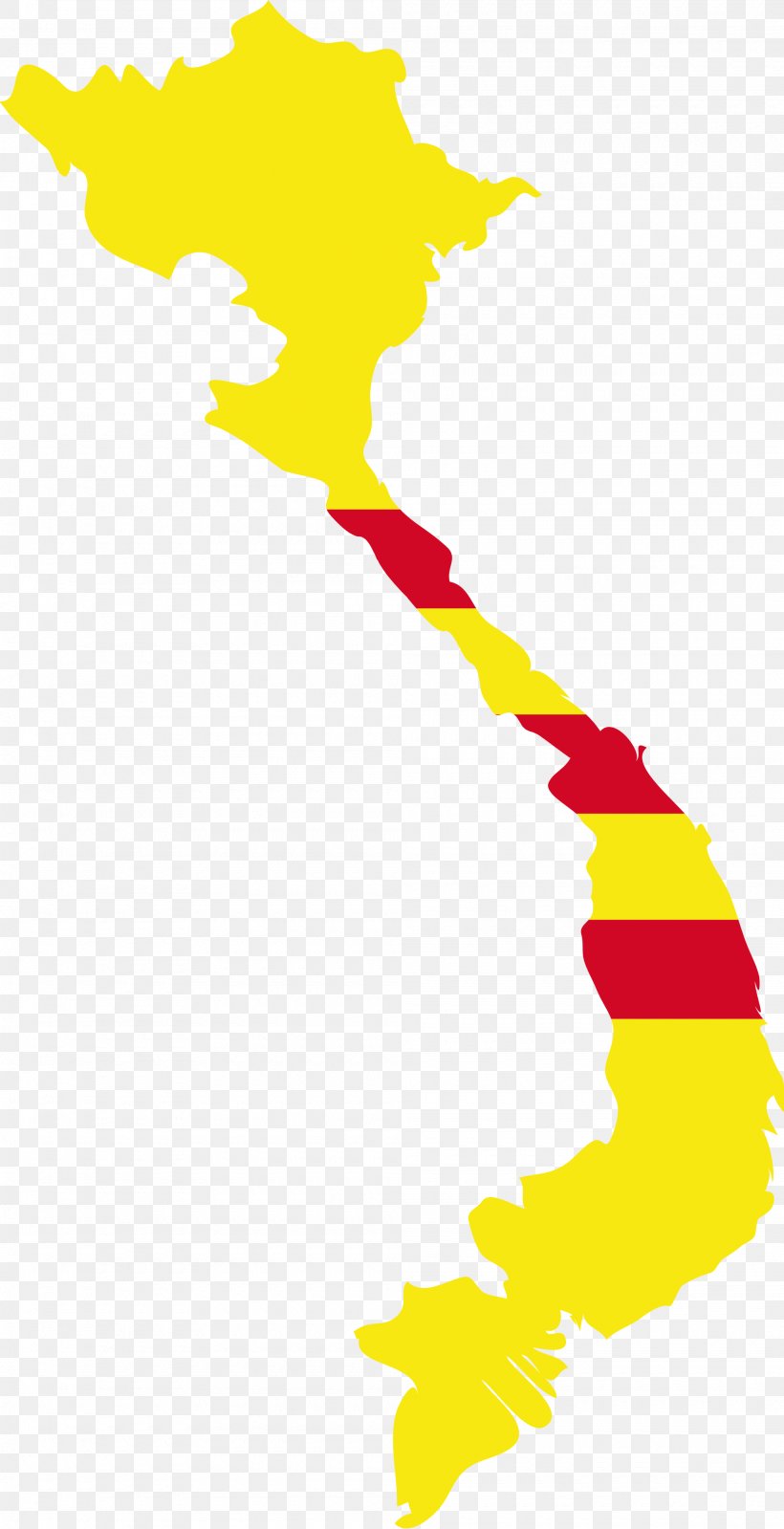 Flag Of Vietnam Map Clip Art, PNG, 2000x3902px, Vietnam, Area, Art, Beak, Black And White Download Free