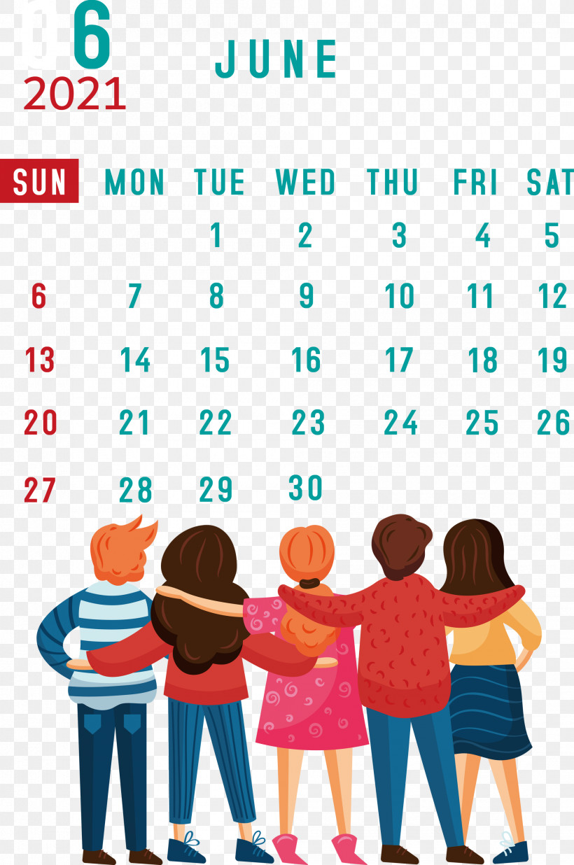 June 2021 Calendar 2021 Calendar June 2021 Printable Calendar, PNG, 1990x3000px, 2021 Calendar, Boyfriend, Day, Friendship, Girlfriend Download Free