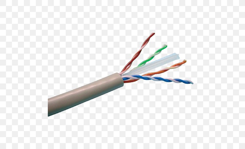 Category 6 Cable Network Cables Category 5 Cable Twisted Pair Electrical Cable, PNG, 500x500px, Category 6 Cable, Cable, Category 5 Cable, Cavo Ftp, Coaxial Cable Download Free