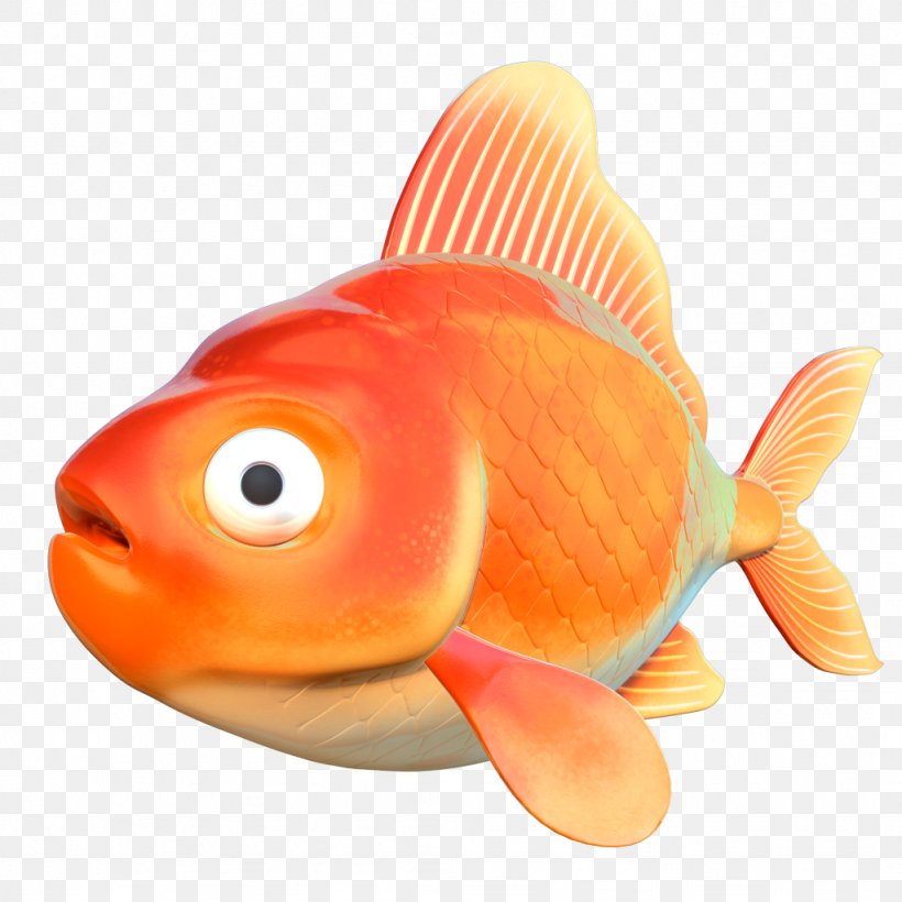 Goldfish Bony Fishes ZBrush Feeder Fish, PNG, 1024x1024px, Goldfish, Animation, Aquarium, Bony Fish, Bony Fishes Download Free