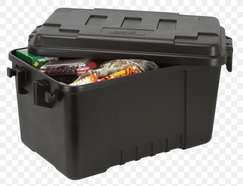 Plano 1619-00 56 Quart Tote Tub, Black, 24X15X13-Inch Trunk Box Plastic, PNG, 1600x1225px, Trunk, Bag, Box, Footlocker, Furniture Download Free