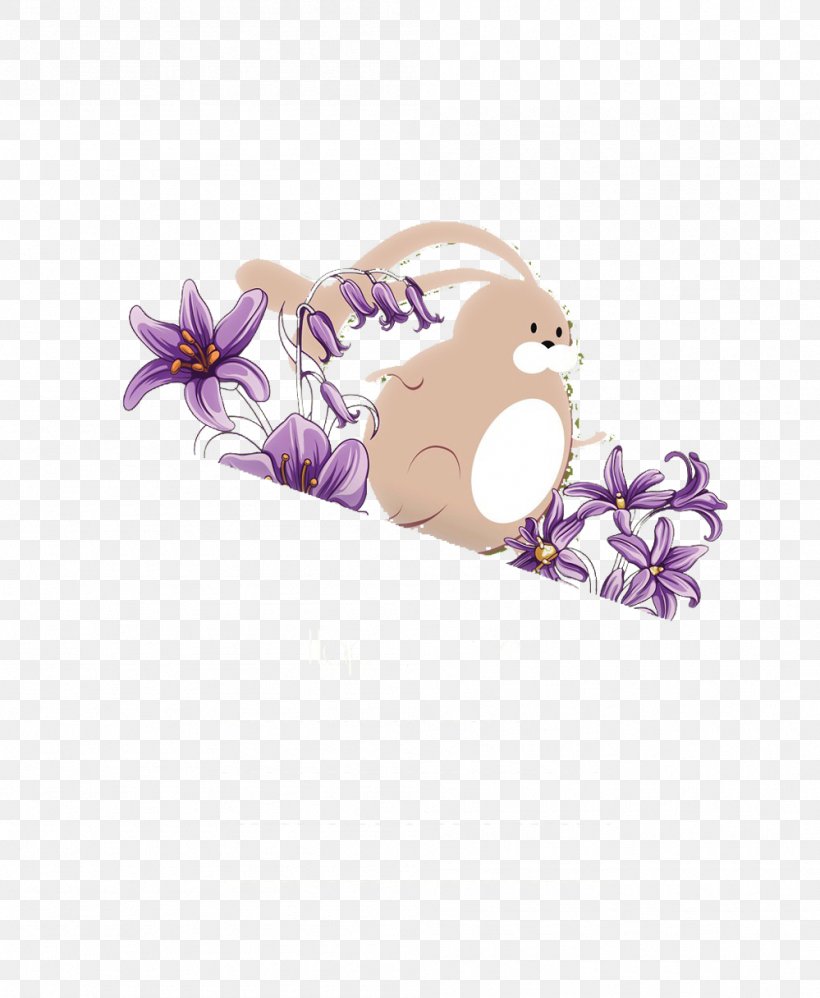 Rabbit Saffron Flower, PNG, 999x1216px, Rabbit, Animal, Cuteness, Flower, Lilac Download Free