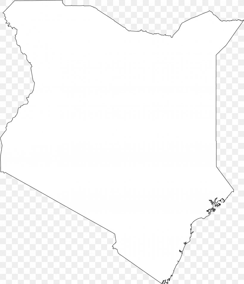 Blank Map Kenya Drawing, PNG, 2062x2400px, Map, Area, Black, Black And White, Blank Map Download Free