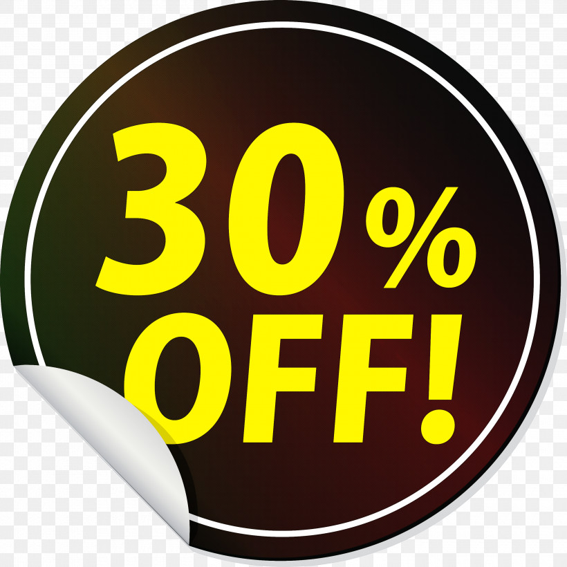 Discount Tag With 30% Off Discount Tag Discount Label, PNG, 3000x3000px, Discount Tag With 30 Off, Area, Discount Label, Discount Tag, Geometry Download Free